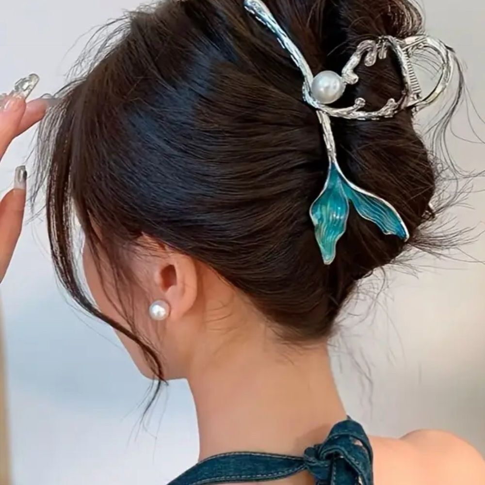 NWT Elegant Silver and Blue Mermaid Hair Clip $10 for 3